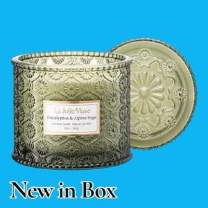 🕯️LA JOLIE MUSE Eucalyptus & Alpine Sage Scented Candle (12 oz)